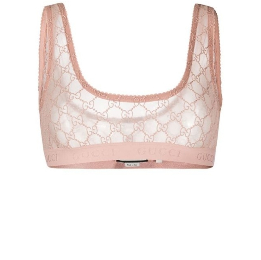 Gucci Pink Lace Bralette